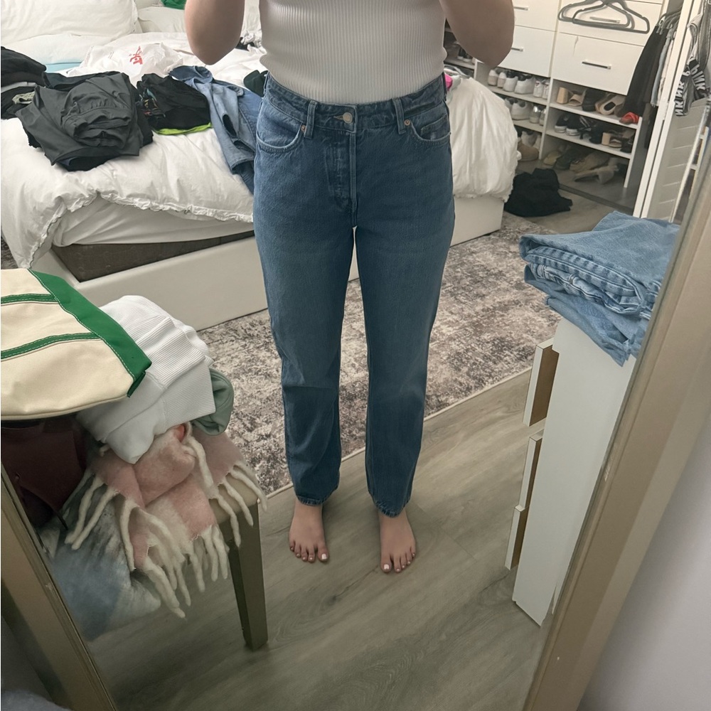 Classic Blue Women's Straight Jeans